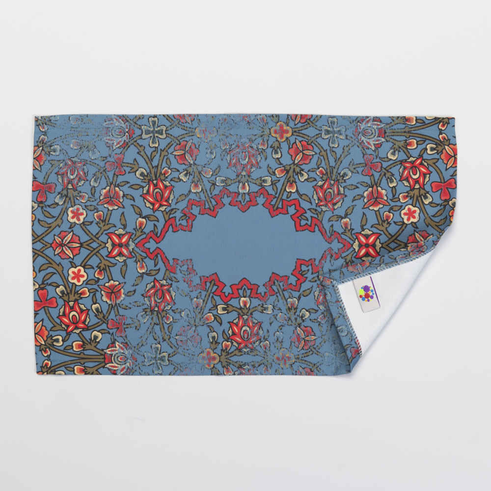 Price and Buy Set of 4 Blue Fabric Placemats Under the Plate – Model Sama - Image 3