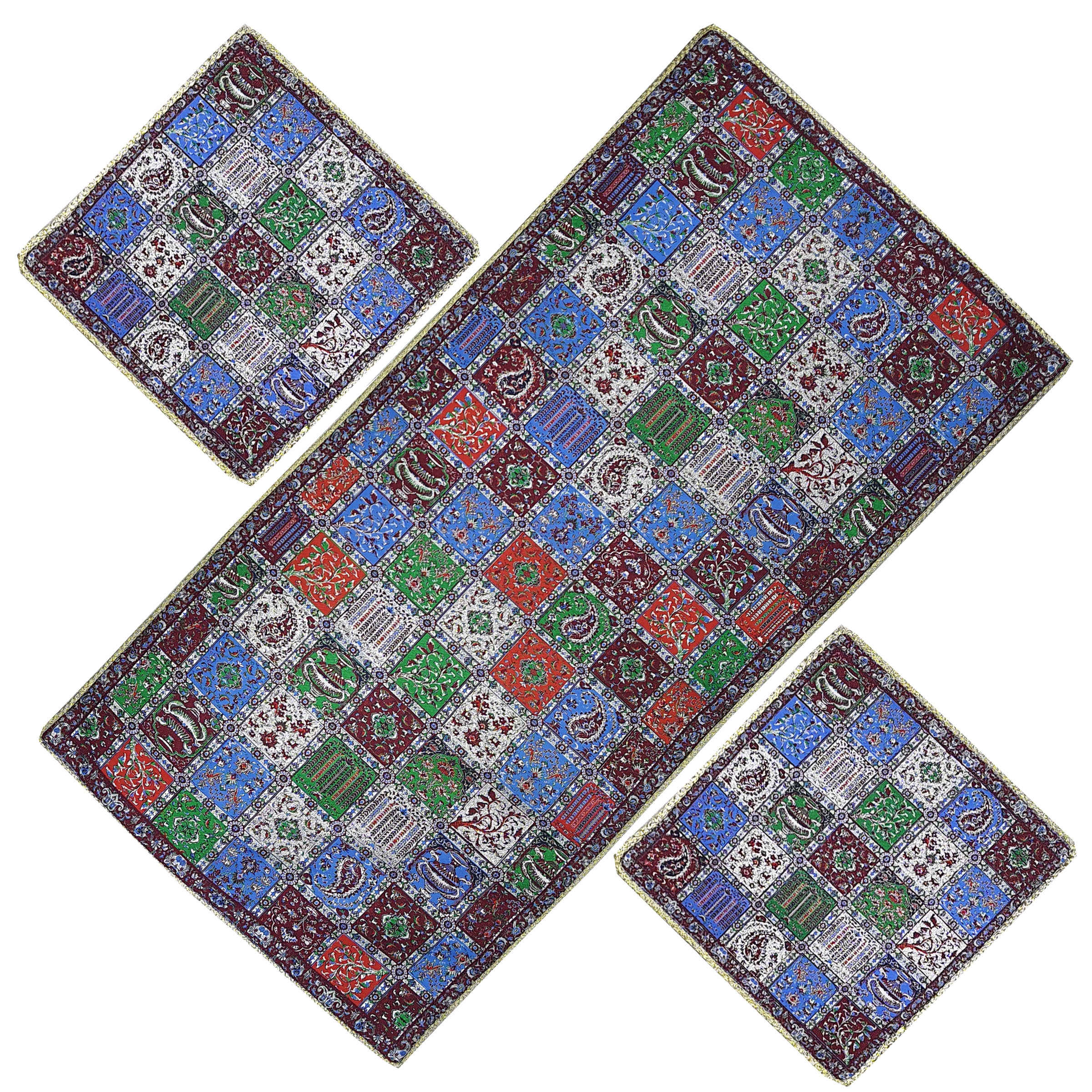 Price and Buy Set of 4 Persian Termeh Tablecloth Luxurious Shahdad