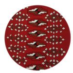 Price and Buy Set of 5 Hand-Painted Decorative Pottery Wall Plate Geometric Persian Design - Image 3