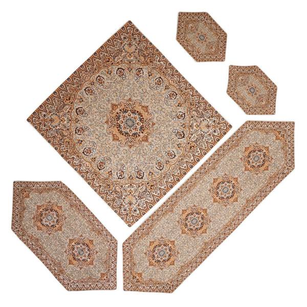 Price and Buy Set of 5 Termeh Tablecloth Luxurious with Persian Paisley Pattern Narges_68f6eb46b7c3f.jpeg Price and Buy Set of 5 Termeh Tablecloth Luxurious with Persian Paisley Pattern Narges
