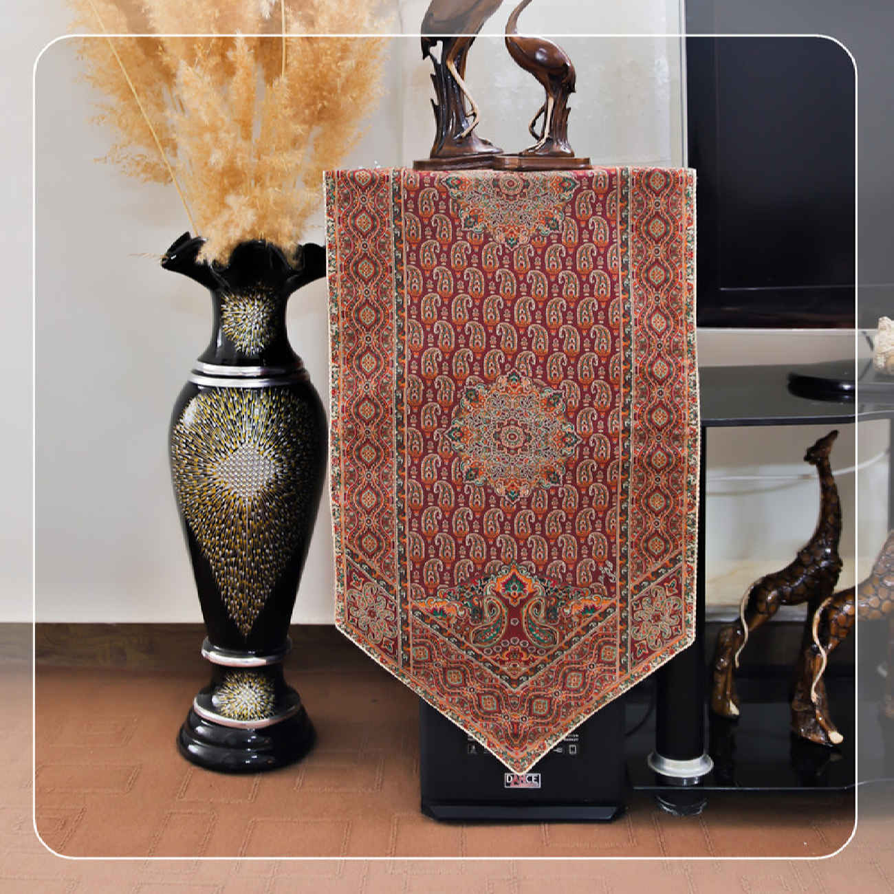 Price and Buy Set of 5 Yazd Termeh Tablecloth Luxurious with Floral Pattern Ghp - Image 5