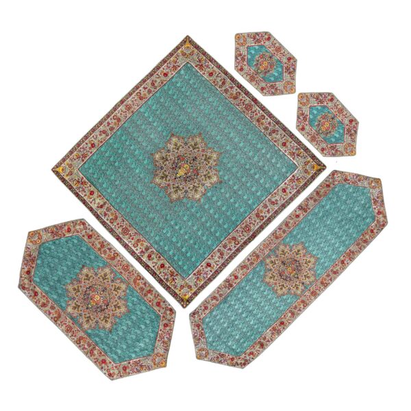 Price and Buy Set of 5 Yazd Termeh Tablecloth Luxurious with Floral Pattern_68f61be63a6ac.jpeg Price and Buy Set of 5 Yazd Termeh Tablecloth Luxurious with Floral Pattern