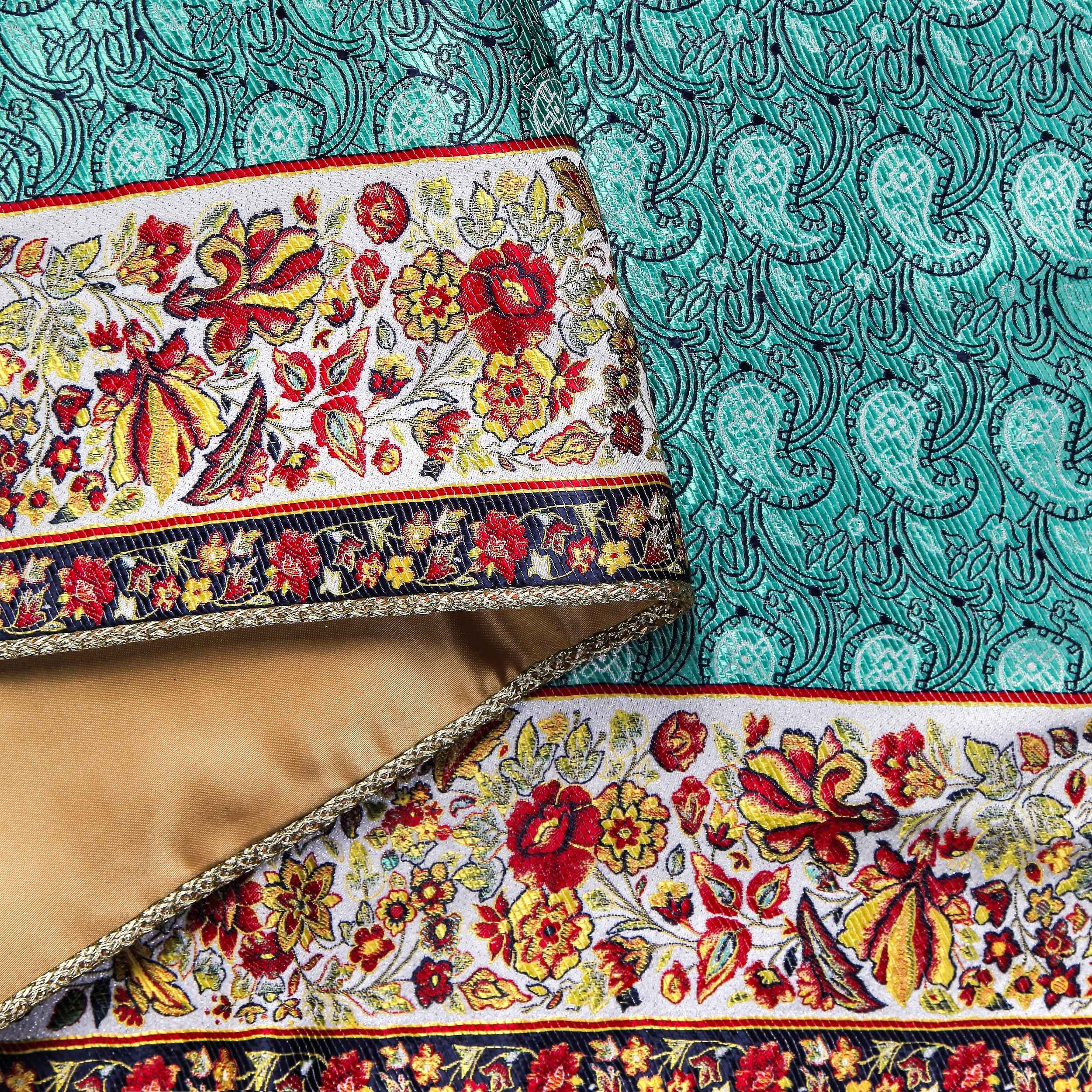 Price and Buy Set of 5 Yazd Termeh Tablecloth Luxurious with Floral Pattern - Image 3