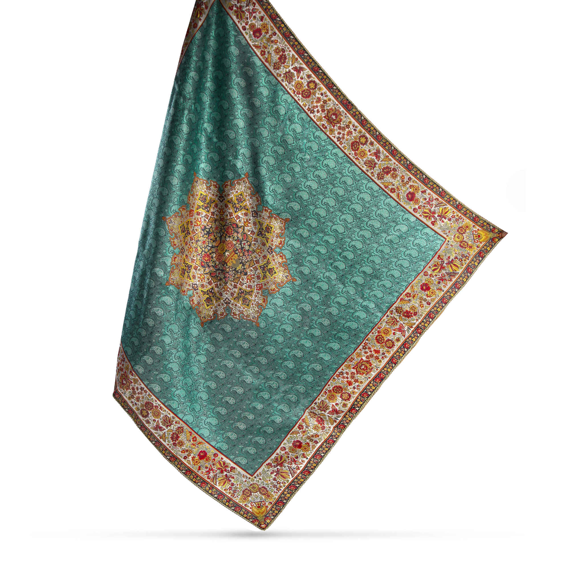 Price and Buy Set of 5 Yazd Termeh Tablecloth Luxurious with Floral Pattern - Image 5