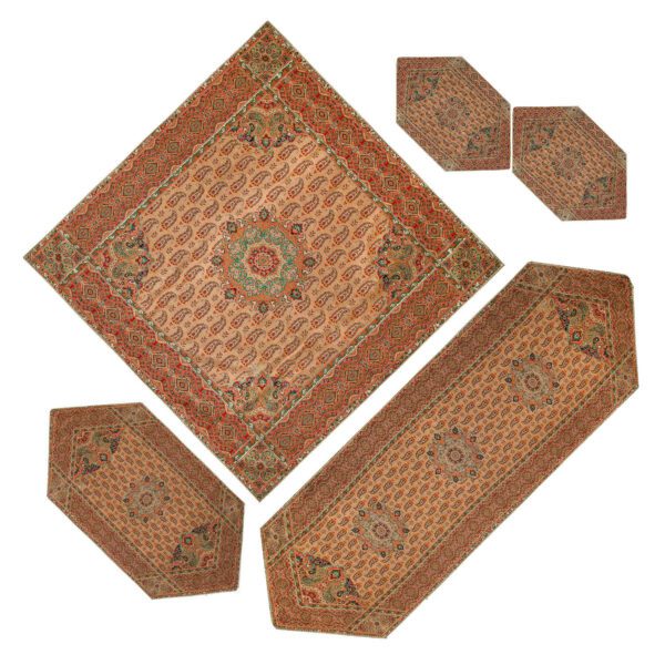 Price and Buy Set of 5 Yazd Termeh Tablecloth Luxurious with Floral Pattern_68f61c0a063d0.jpeg Price and Buy Set of 5 Yazd Termeh Tablecloth Luxurious with Floral Pattern