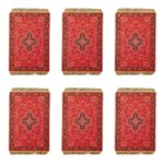 Price and Buy Set of 6 Polyester Fabric Placemats – Rug Style Model Rana