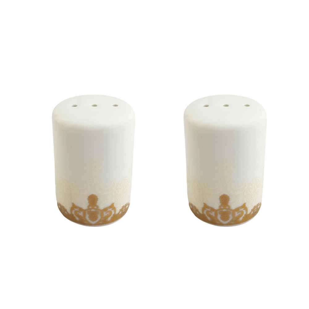 Price and Buy Set of Ceramic Salt & Pepper Shakers Golden
