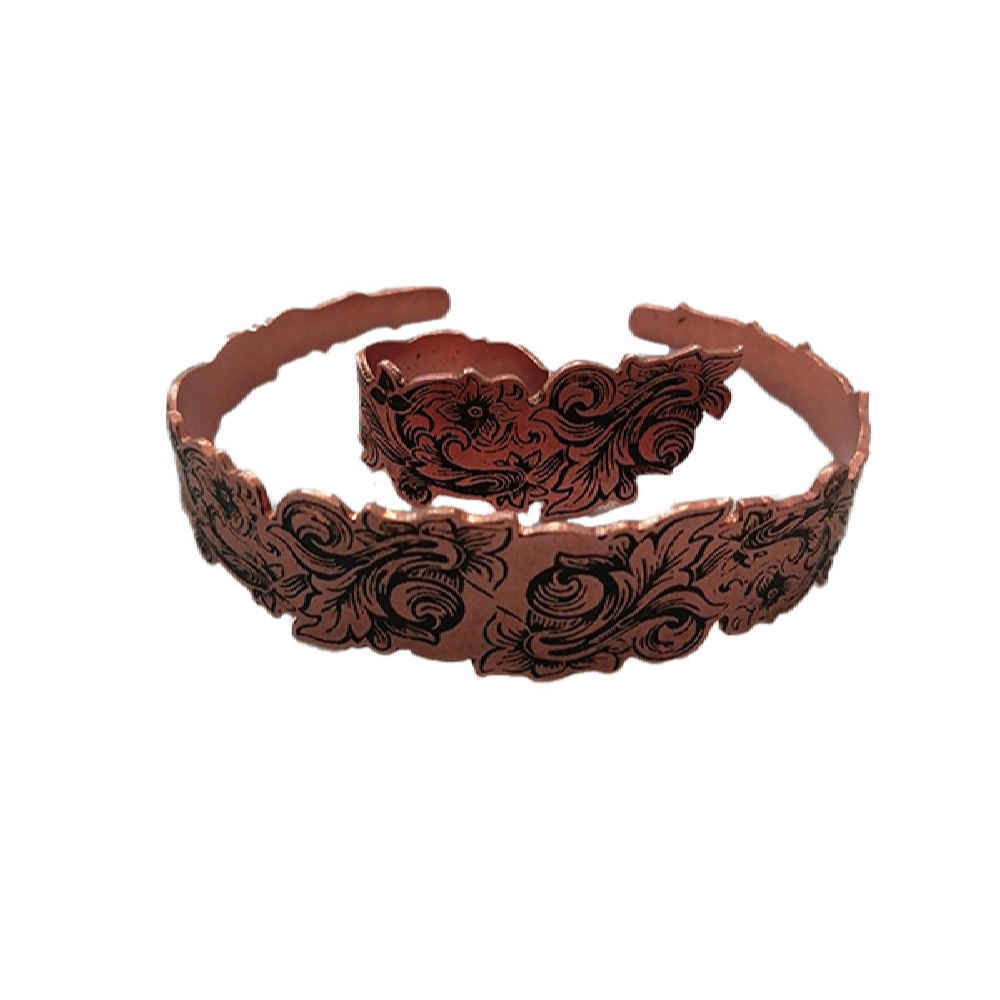 Price and Buy Set of Copper Bracelet & Ring Model Bahar - Image 3