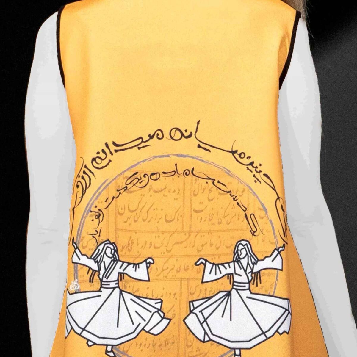 Price and Buy Set of Dress & Neck Scarf for Women with Calligraphy Design - Image 4