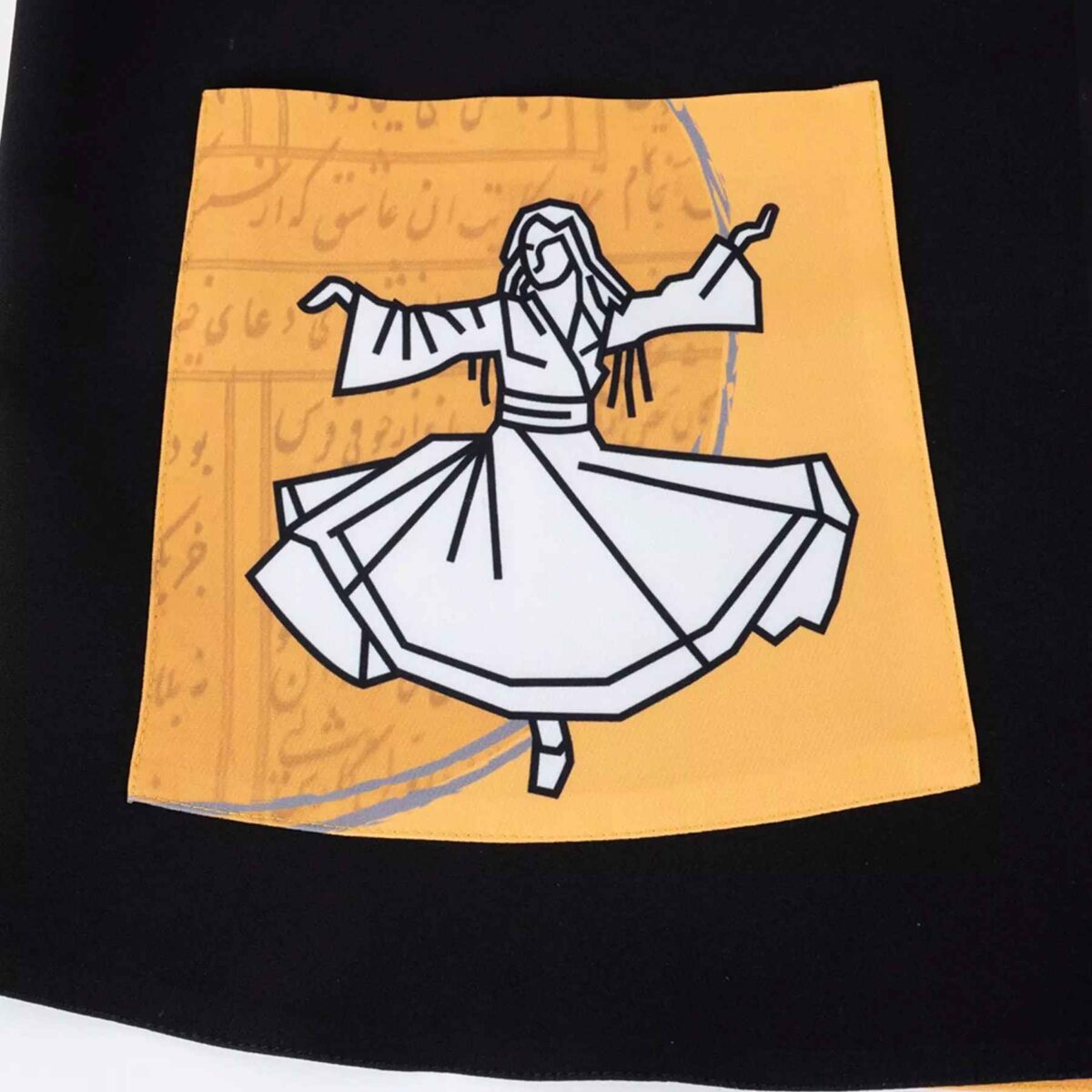 Price and Buy Set of Dress & Neck Scarf for Women with Calligraphy Design - Image 5