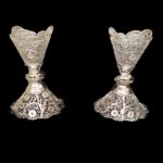 Price and Buy Set of Filigree Candlestick Made of Copper & Silver Coated - Image 3