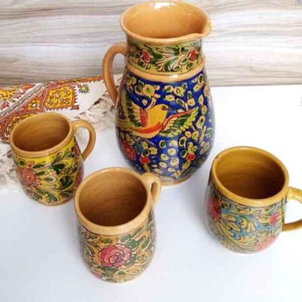 Price and Buy Set of Handcrafted Persian Pottery Pitcher & Cups Angela_68fdf4cce1e31.jpeg Price and Buy Set of Handcrafted Persian Pottery Pitcher & Cups Angela