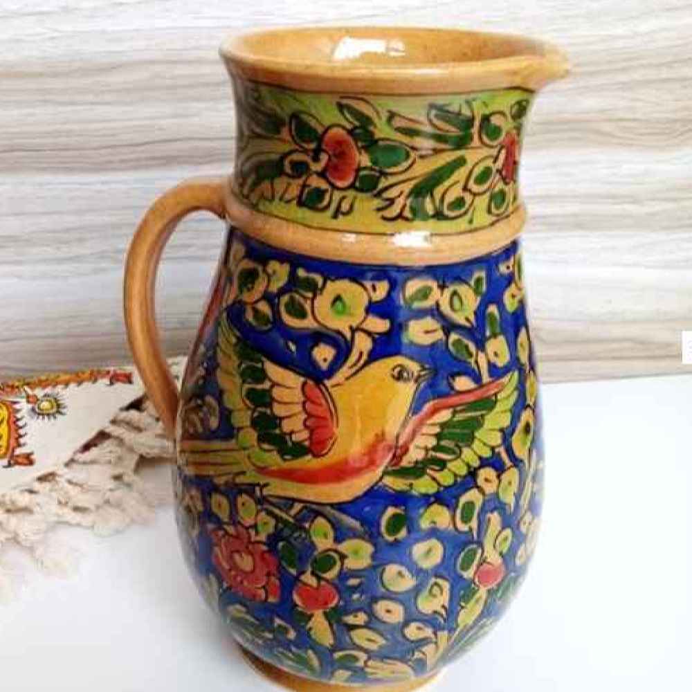 Price and Buy Set of Handcrafted Persian Pottery Pitcher & Cups Angela - Image 3