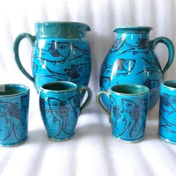 Price and Buy Set of Handcrafted Persian Pottery Pitcher & Cups Fish_68fdf4d876cbf.jpeg Price and Buy Set of Handcrafted Persian Pottery Pitcher & Cups Fish