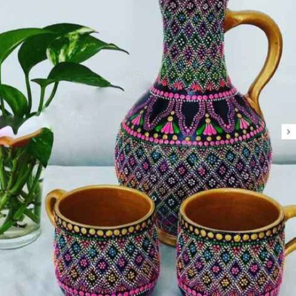 Price and Buy Set of Handcrafted Persian Pottery Pitcher & Cups Mandana_68fdf3dd5eced.jpeg Price and Buy Set of Handcrafted Persian Pottery Pitcher & Cups Mandana