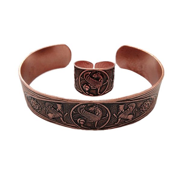 Price and Buy Set of Persian Copper Ring & Bracelet Model Winged Lion_68f65656297c8.jpeg Price and Buy Set of Persian Copper Ring & Bracelet Model Winged Lion