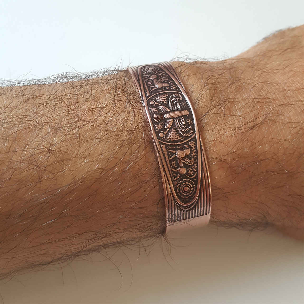 Price and Buy Set of Persian Copper Ring & Bracelet Model Zoroaster - Image 4