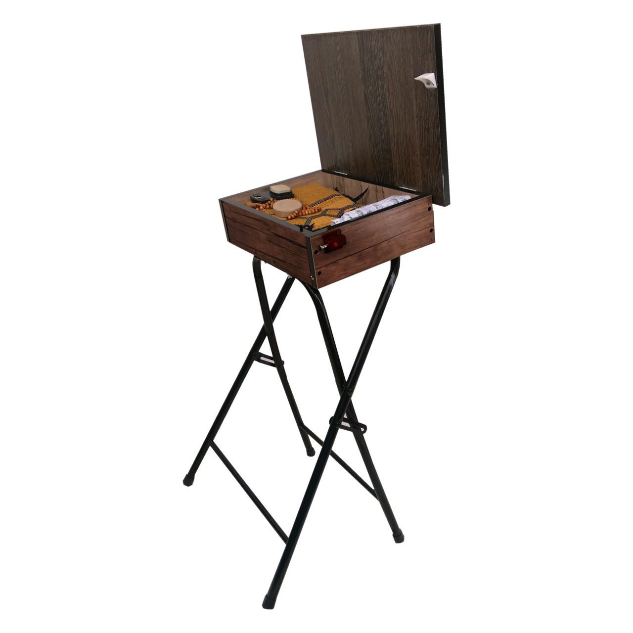 Price and Buy Set of Prayer Chair & Table for Salah or Namaz for Muslims Brown - Image 3