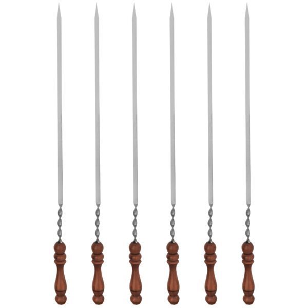 Price and Buy Set of Six Steel Skewers with Wooden Handle (63 cm) for Kebab and Grilling_68fd07163731a.jpeg Price and Buy Set of Six Steel Skewers with Wooden Handle (63 cm) for Kebab and Grilling