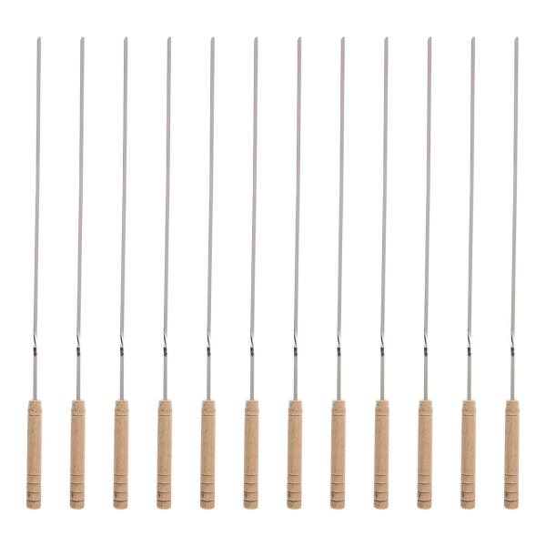 Price and Buy Set of Twelve Steel Skewers with Wooden Handle for Kebab and Grilling_68f527b054104.jpeg Price and Buy Set of Twelve Steel Skewers with Wooden Handle for Kebab and Grilling