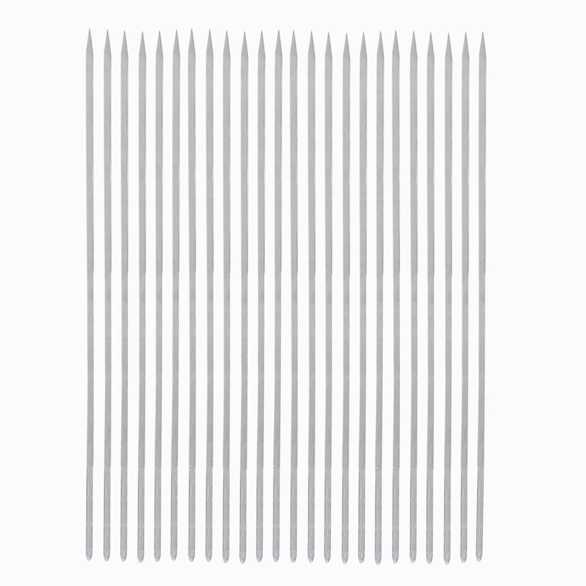 Price and Buy Set of Twenty-Four Premium Quality Steel Skewers (65 cm) for Chicken Kebab and Grilling