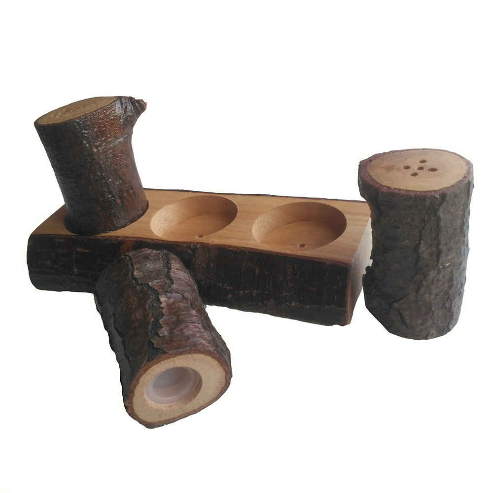 Price and Buy Set of Wooden Salt & Pepper Shakers Jungle - Image 3