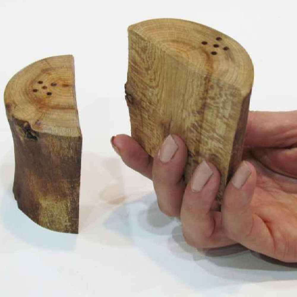 Price and Buy Set of Wooden Salt & Pepper Shakers Nahal - Image 3