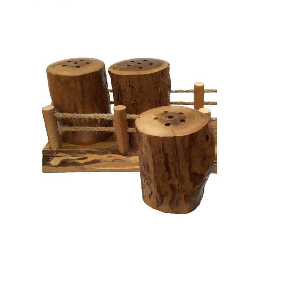 Price and Buy Set of Wooden Salt & Pepper Shakers Paradise - Image 3