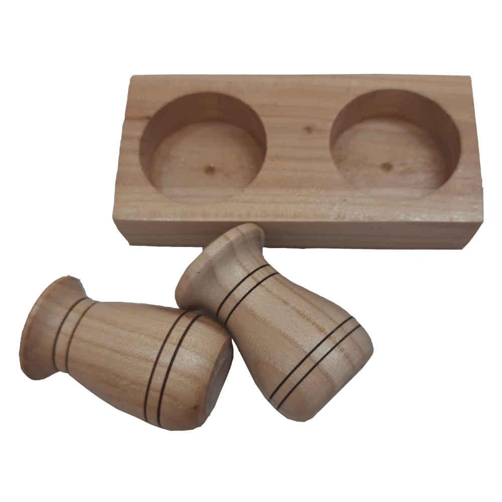 Price and Buy Set of Wooden Salt & Pepper Shakers Zanbagh - Image 3