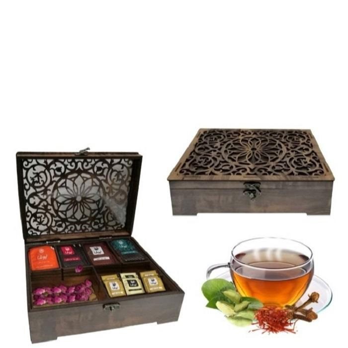 Price and Buy Setareh Decorative Wooden Tea Box with Compartmental Chests - Image 3