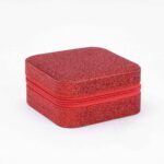 Price and Buy Shiny Travel Jewelry Organizer Box – Faux Leather, Compact & Stylish