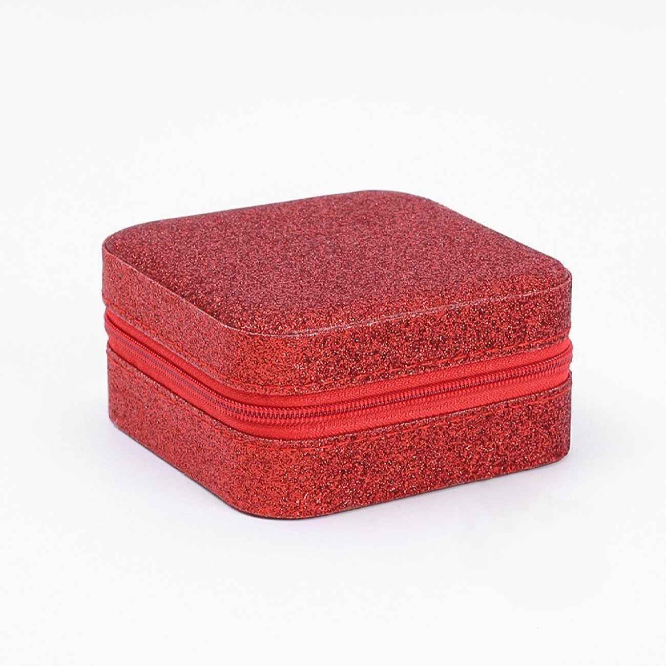 Price and Buy Shiny Travel Jewelry Organizer Box – Faux Leather, Compact & Stylish_690369d407545.jpeg Price and Buy Shiny Travel Jewelry Organizer Box – Faux Leather, Compact & Stylish - Image 1