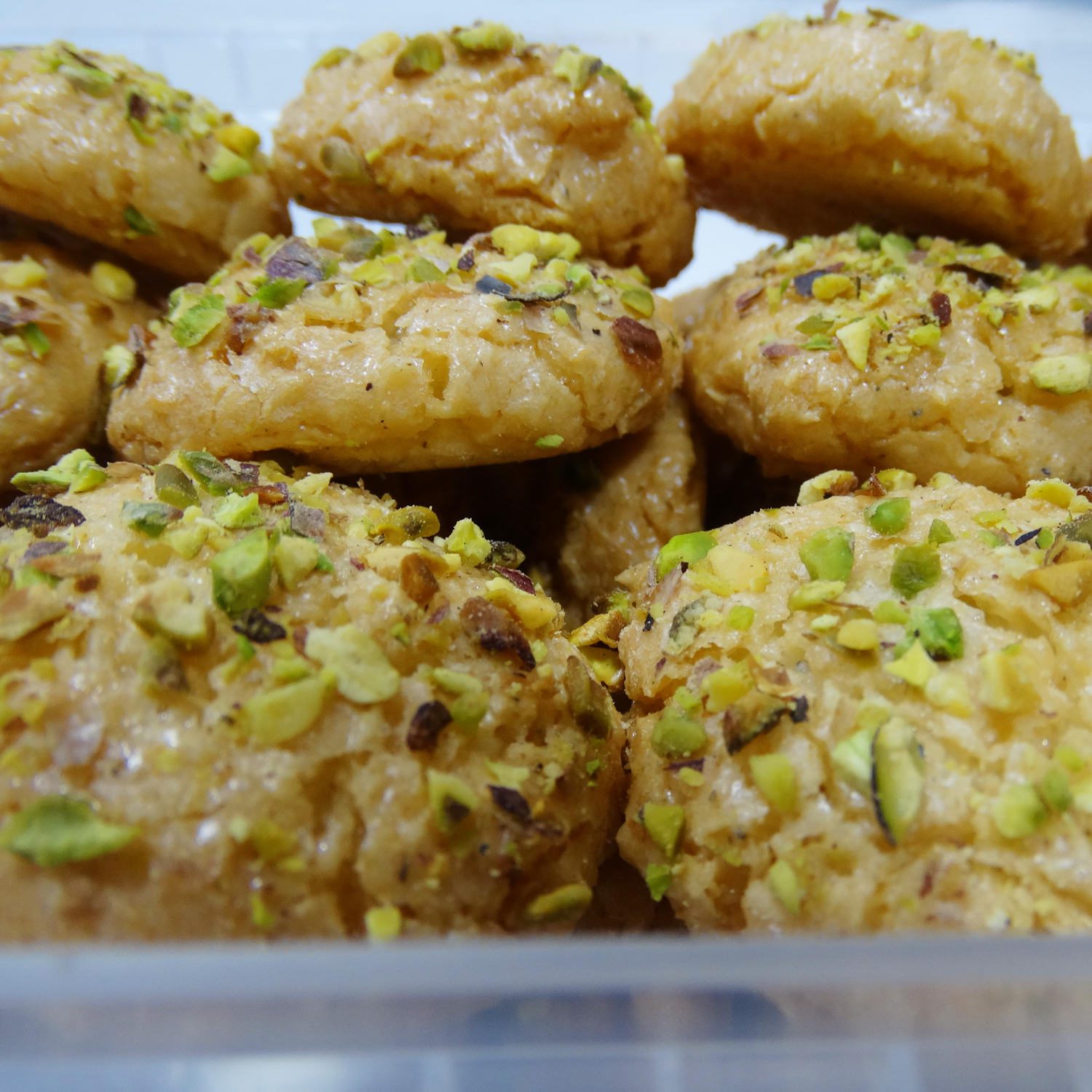 Price and Buy Shirini Nargili – Traditional Persian Pistachio-Coconut Cookies from Yazd 800g - Image 5