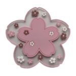 Price and Buy Silicone Drink Coaster with Flower Design Pink 3 Pcs
