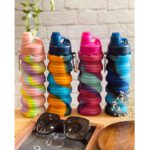 Price and Buy Silicone Water Bottle for Kids – Safe, Foldable & Easy to Carry - Image 10