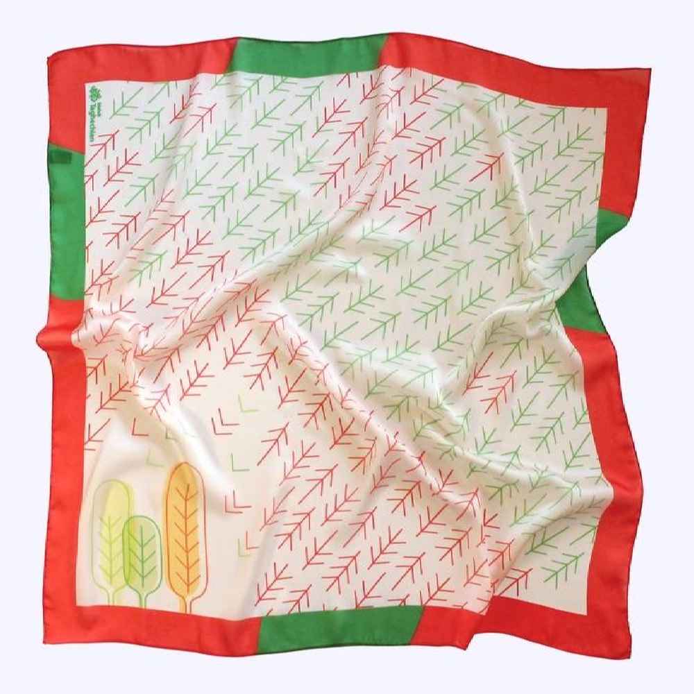 Price and Buy Silk Mini Scarf for Women – Artistic Luxe & Vibrant Design Paeezan - Image 3
