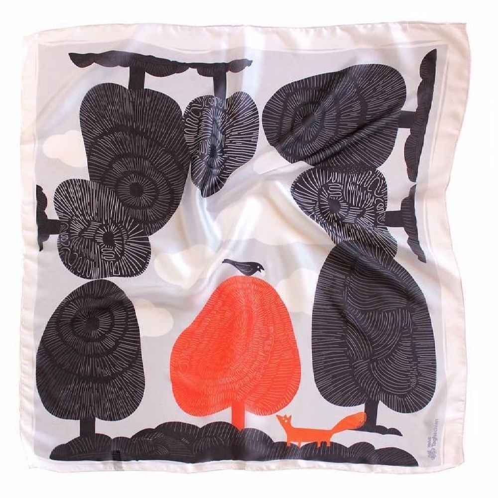 Price and Buy Silk Mini Scarf for Women – Artistic Luxe & Vibrant Design Zaghak - Image 3