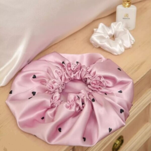 Price and Buy Silk Satin Bonnet Sleeping Hat for Hair Protection in Heart Design Pink_69002fbe37b0a.jpeg Price and Buy Silk Satin Bonnet Sleeping Hat for Hair Protection in Heart Design Pink