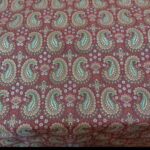 Price and Buy Silk Termeh Fabric – Burgundy Peacock Design