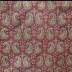 Price and Buy Silk Termeh Fabric – Burgundy Peacock Design - Image 3