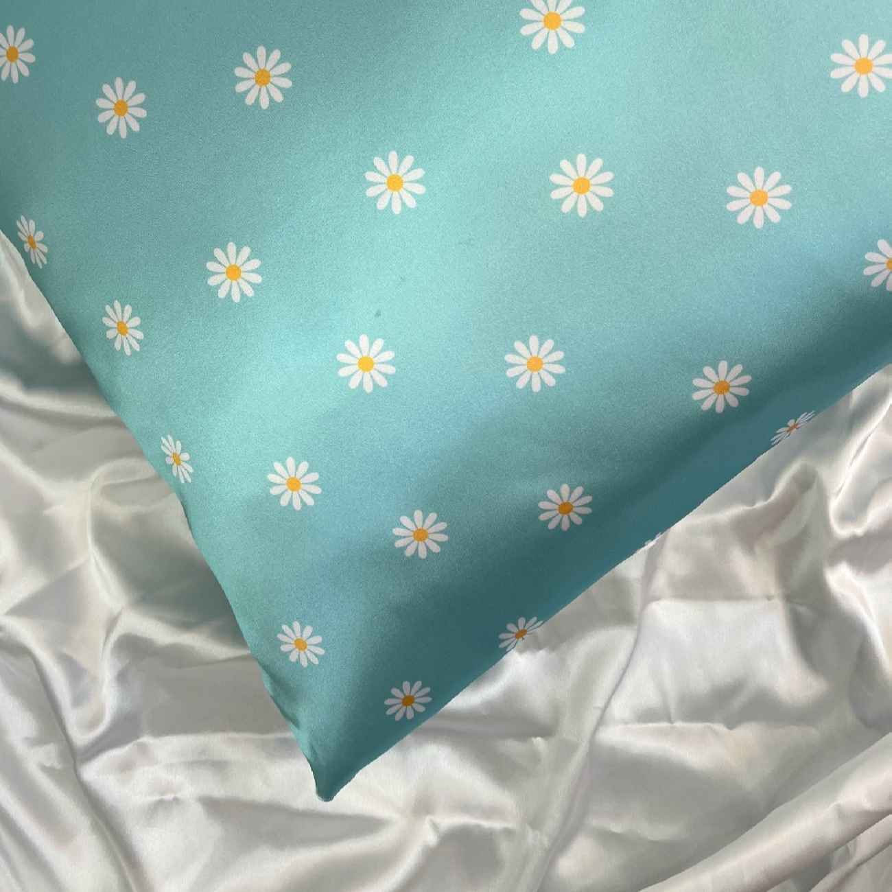 Price and Buy Silken Pillowcase with Standard Sized & Floral Design - Image 3