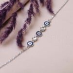 Price and Buy Silver Bracelet for Women – Evil Eye Design - Image 6