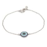 Price and Buy Silver Bracelet for Women with Evil Eye Design