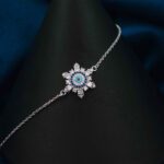 Price and Buy Silver Bracelet with Evil Eye Design for Women - Image 4
