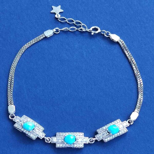 Price and Buy Silver Bracelet with Turquoise Gemstone for Women Dara_68fdda71349ae.jpeg Price and Buy Silver Bracelet with Turquoise Gemstone for Women Dara