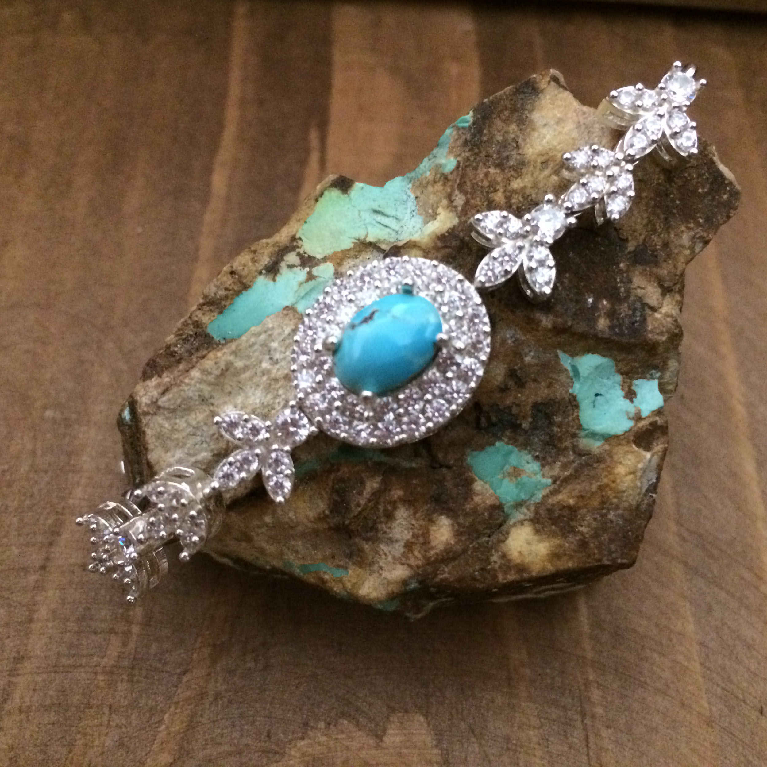 Price and Buy Silver Bracelet with Turquoise Gemstone for Women Hana - Image 4