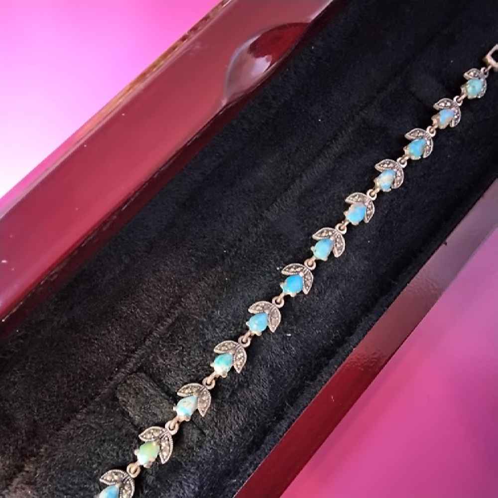 Price and Buy Silver Bracelet with Turquoise Gemstone for Women Lale - Image 3