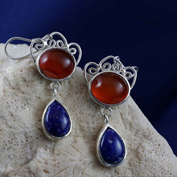 Price and Buy Silver Earrings with Red Stone Delbar_68f61ac7032ae.jpeg Price and Buy Silver Earrings with Red Stone Delbar