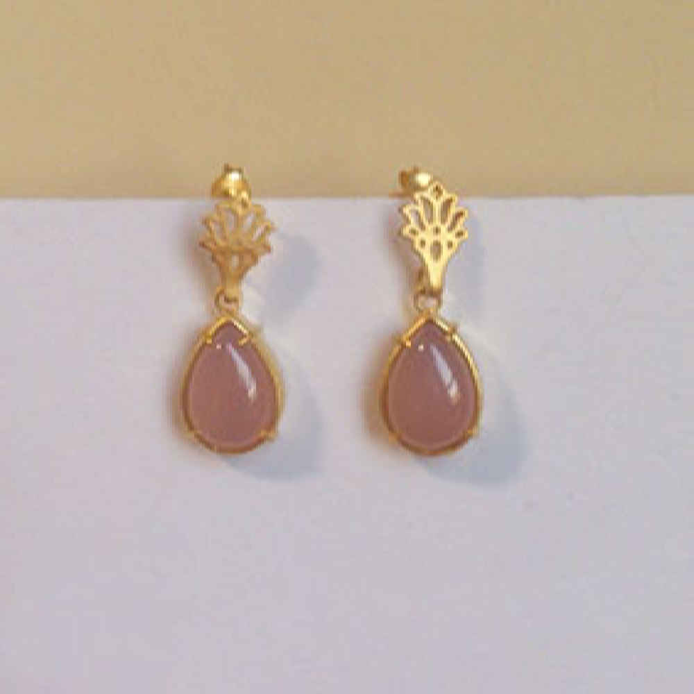 Price and Buy Silver Earrings With Rose Quartz