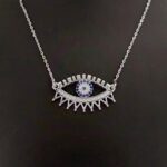 Price and Buy Silver Necklace with Evil Eye Design for Women - Image 4